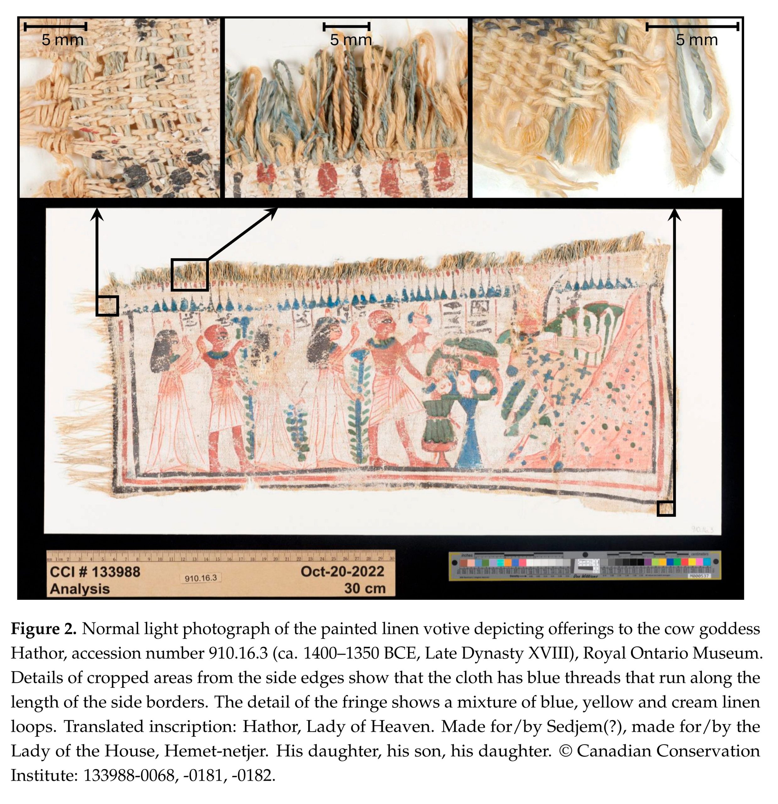 egyptian votive textile_3